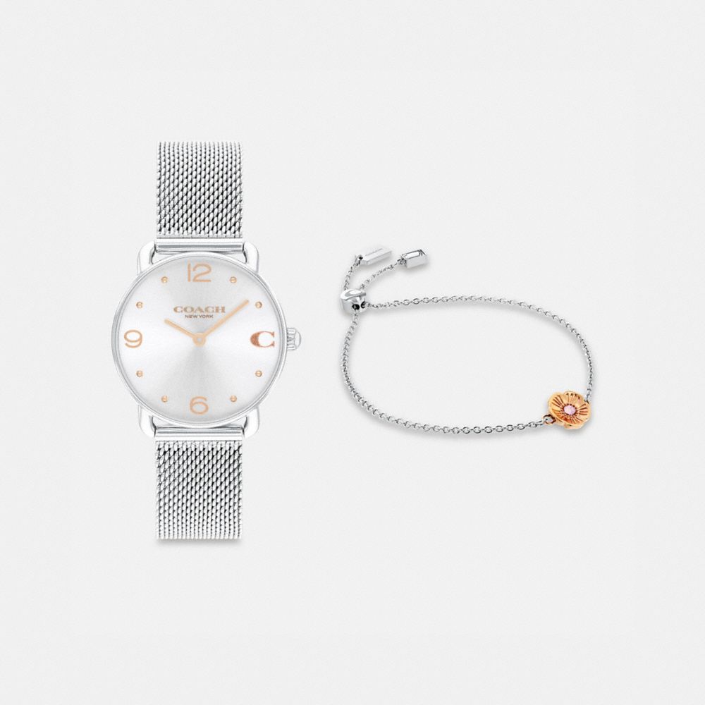 Stainless Steel Coach Elliot Watch Gift Set, 28 Mm | COH866295