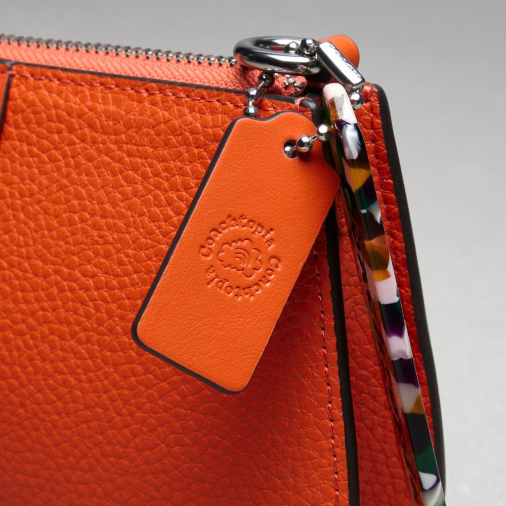 Sun Orange Coach Wavy Baguette Bag In Pebbled Coachtopia Leather | COH864745