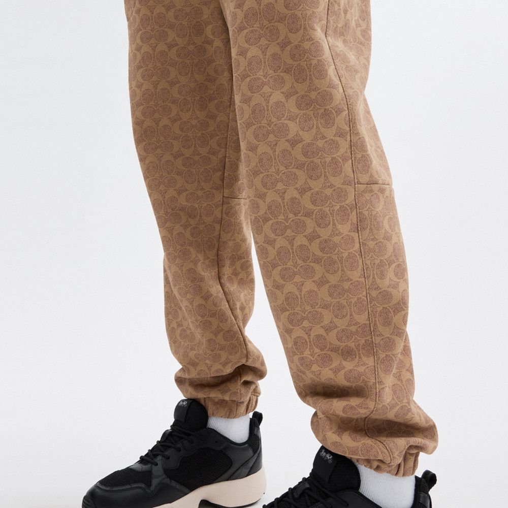 Tan Signature Coach Essential Signature Joggers | COH866949