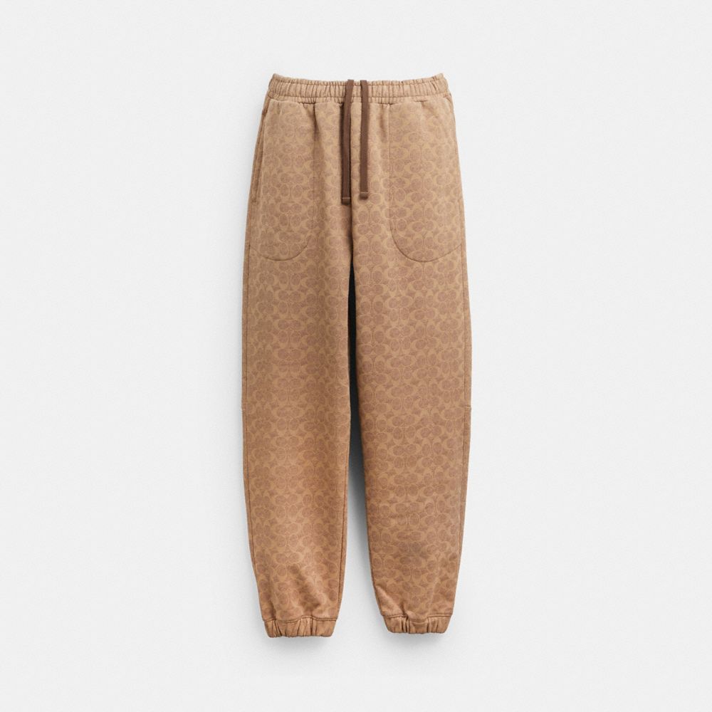 Tan Signature Coach Essential Signature Joggers | COH866949