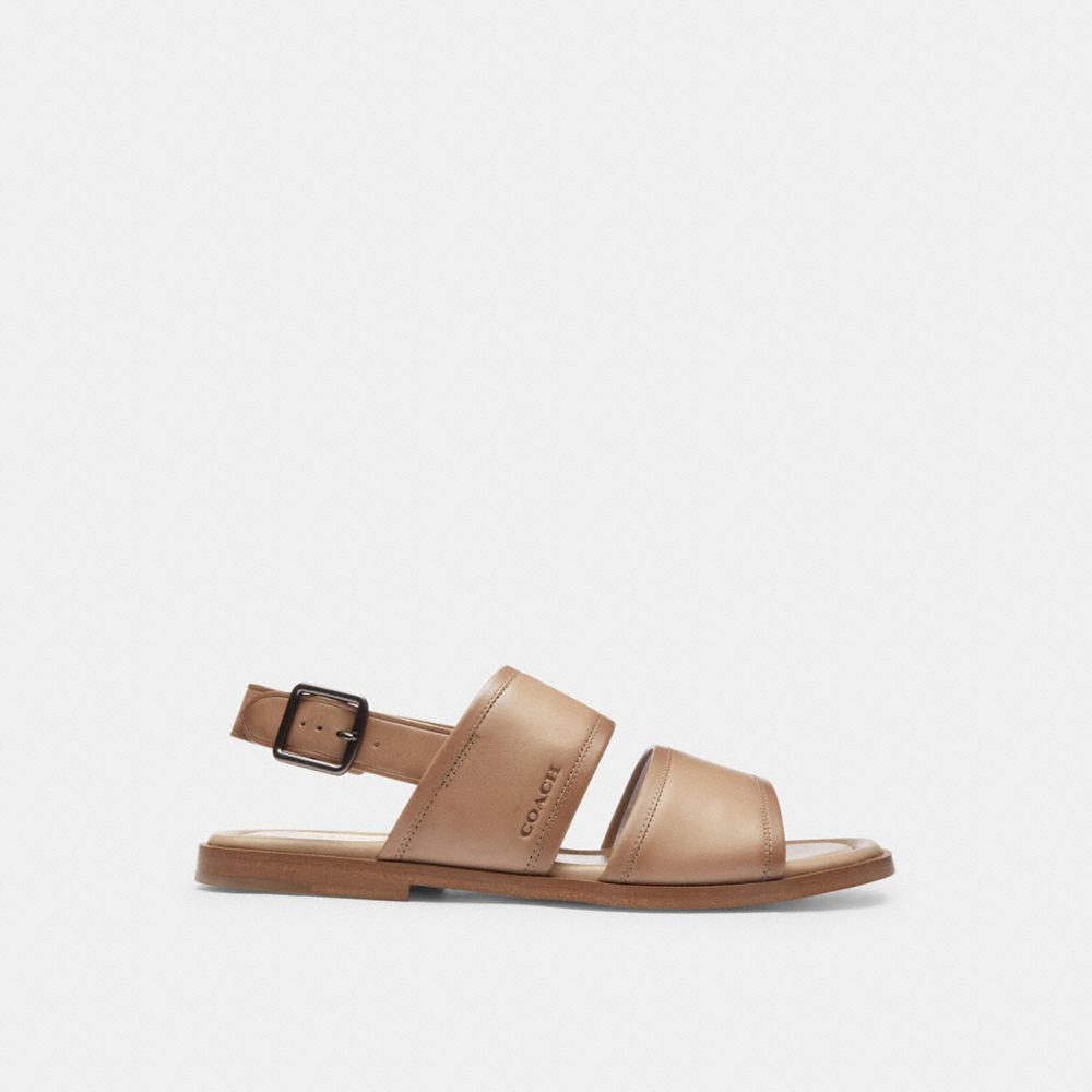Taupe Coach Julian Two Strap Sandal | COH866846