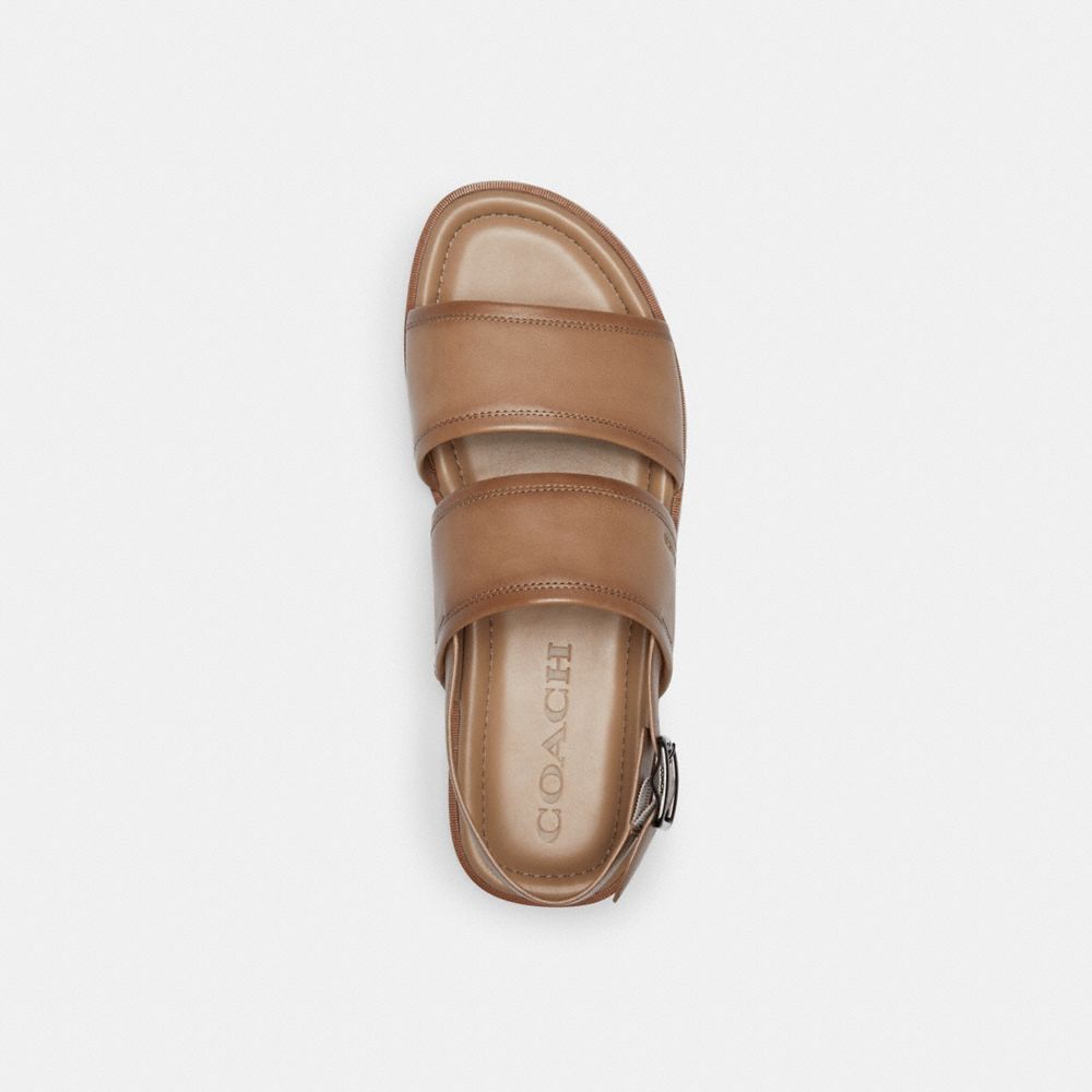 Taupe Coach Julian Two Strap Sandal | COH866846