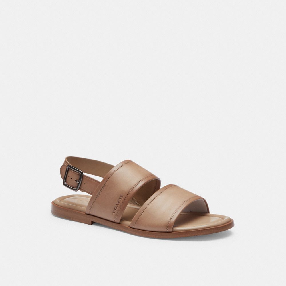 Taupe Coach Julian Two Strap Sandal | COH866846