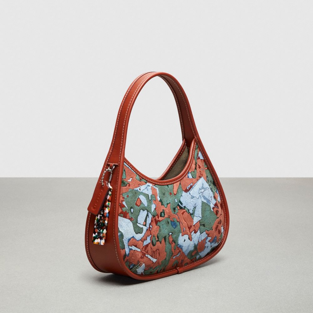 Upcrafted Leather™/Army Green/Indigo Multi Coach Ergo Bag In Patchwork Upcrushed Upcrafted Leather | COH864824