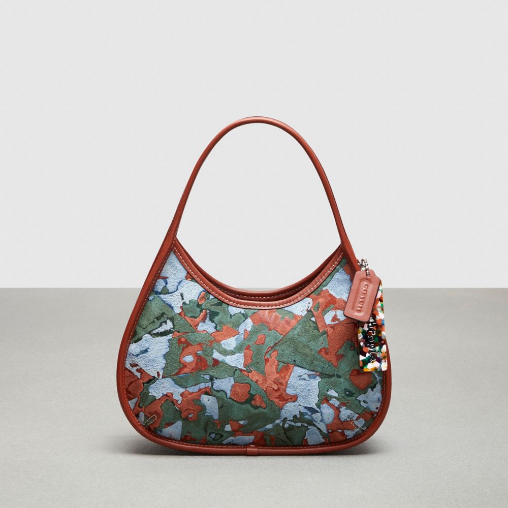 Upcrafted Leather™/Army Green/Indigo Multi Coach Ergo Bag In Patchwork Upcrushed Upcrafted Leather | COH864824