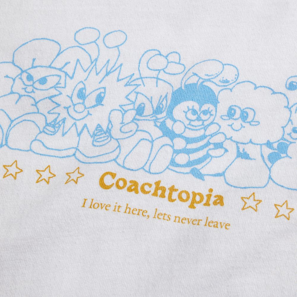 White/Red Multi Coach Cropped Tee: Coachtopia Creatures | COH865970