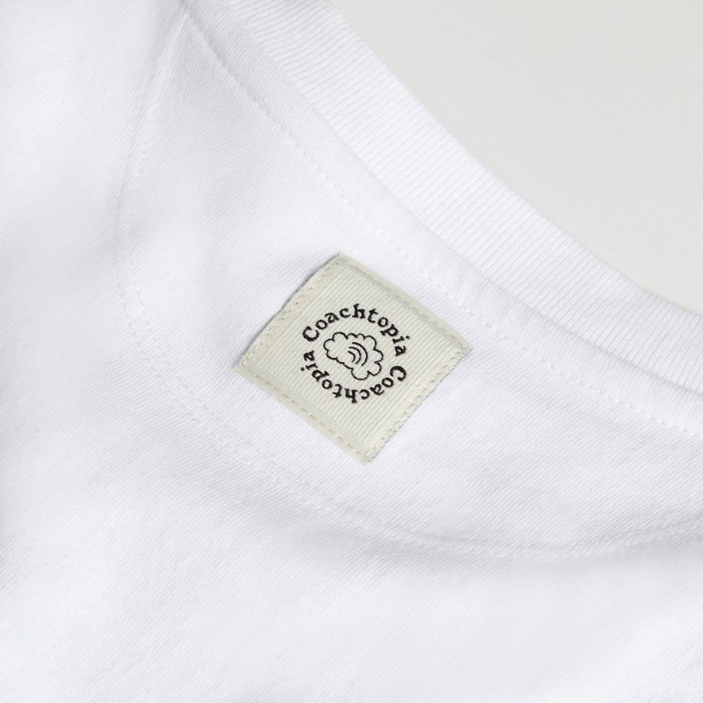 White Coach Cropped Tee: Cherry Bow | COH865974