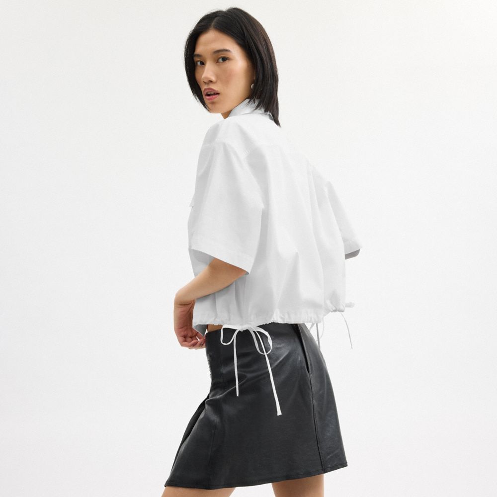 White Coach Shirt In Organic Cotton | COH866002