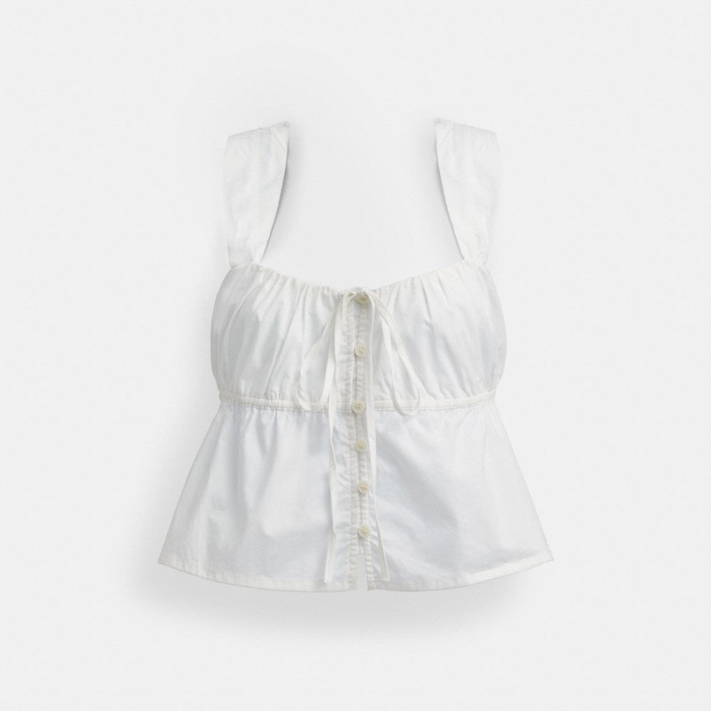 White Coach Solid Top In Organic Cotton | COH866017