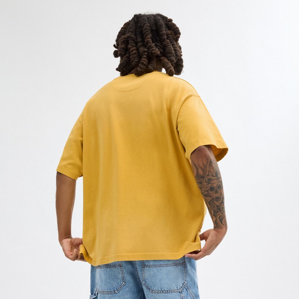 Yellow Coach Americana T Shirt | COH866927
