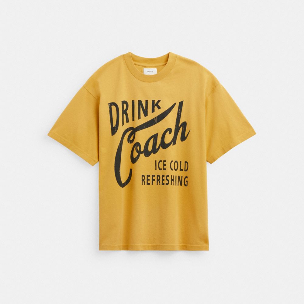 Yellow Coach Americana T Shirt | COH866927